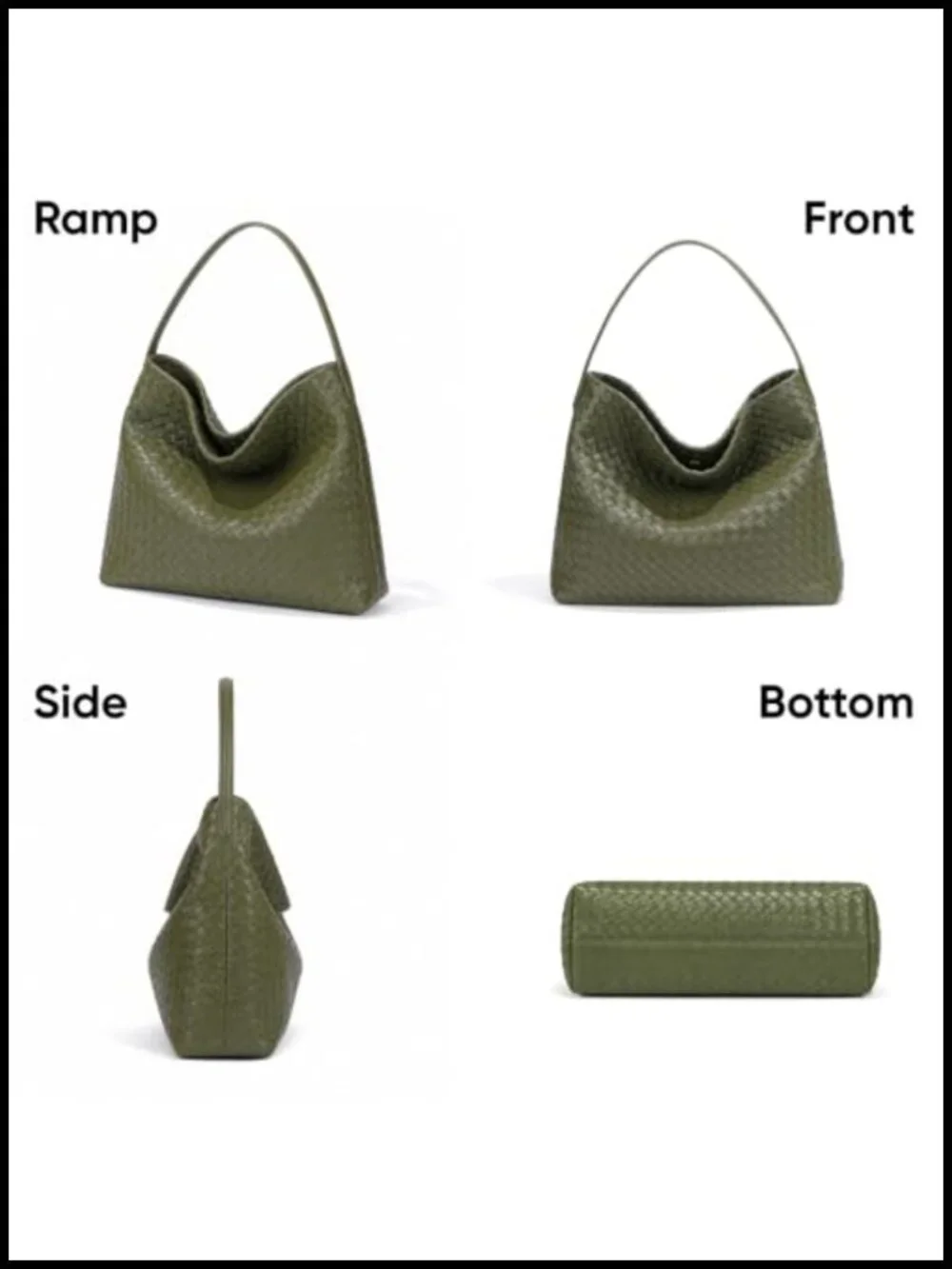 Braided Suede Tote Bag Woven Hobo Shoulder Bag for Work Travel